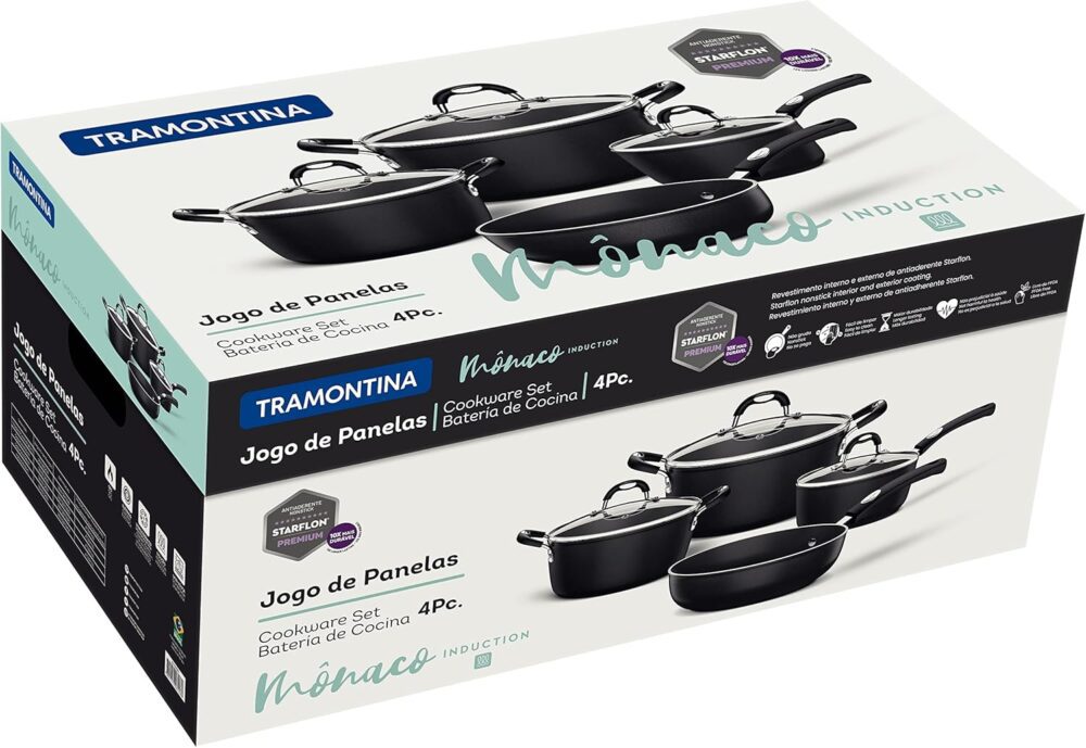 Jogo Panela Alum 4Pc Monaco Ind Pre - Image 3