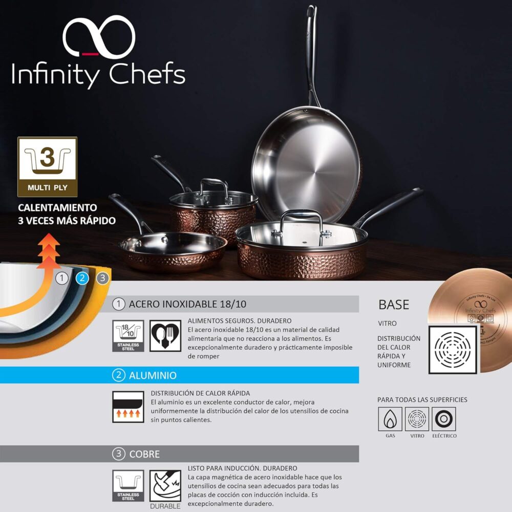 Bergner BGIC-3663 Panela Infinity Chefs De Lux 18 cm com tam... - Image 2