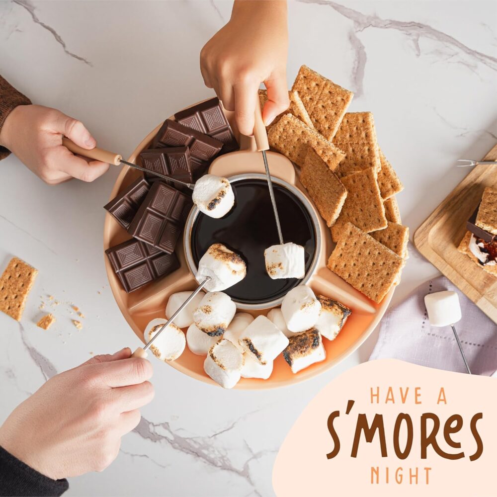 Kusini Conjunto elétrico de panela de fondue – Kit de fondue... - Image 7