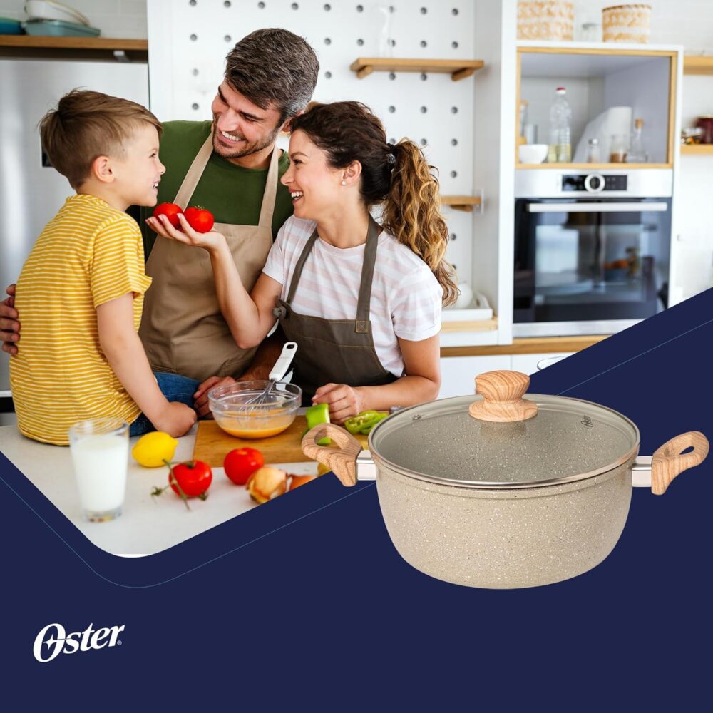 Caçarola com Tampa 7,5L Cerâmica Marble Edition Cinza Dust O... - Image 6