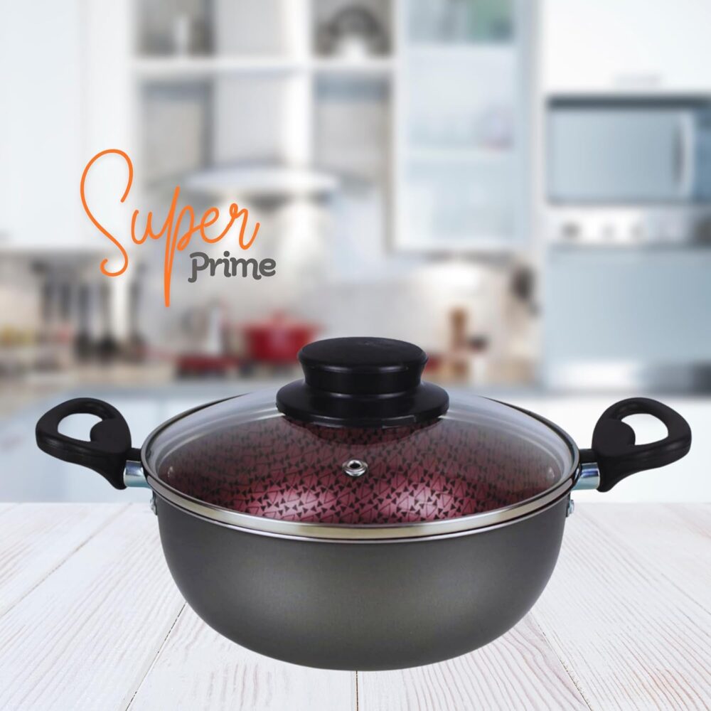 Jogo Panelas conjunto Elegan Decorado Prime chumbo Rosê 8 pe... - Image 5