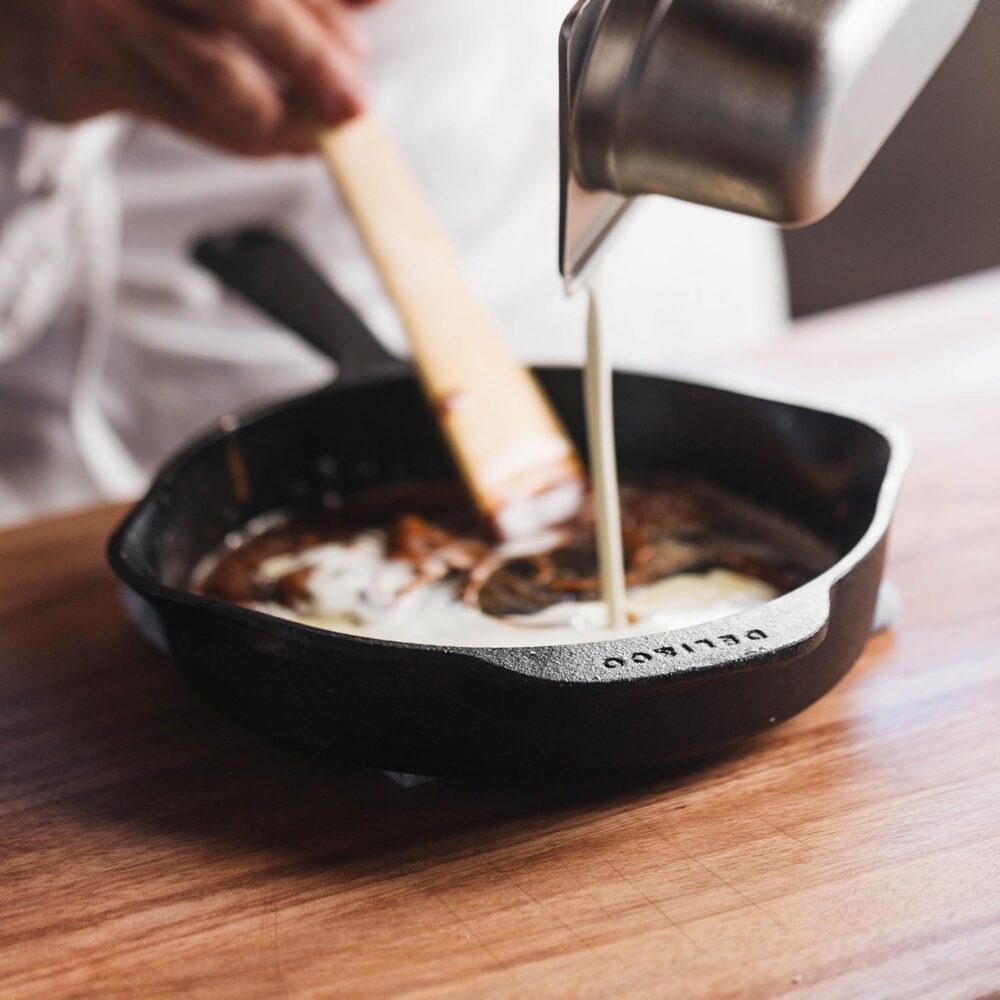 Frigideira de ferro Skillet 26cm, panela de ferro polida e p... - Image 8