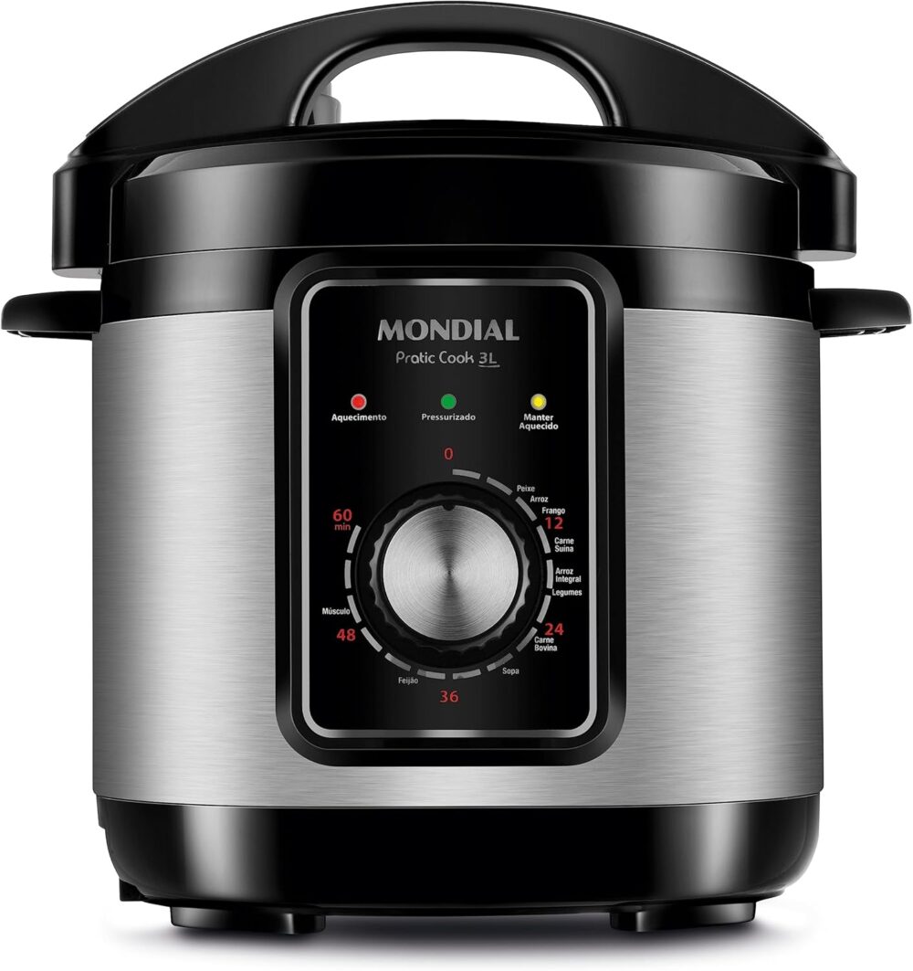 Panela de Pressão Elétrica Mondial, Pratic Cook 3L, 220V, Pr...