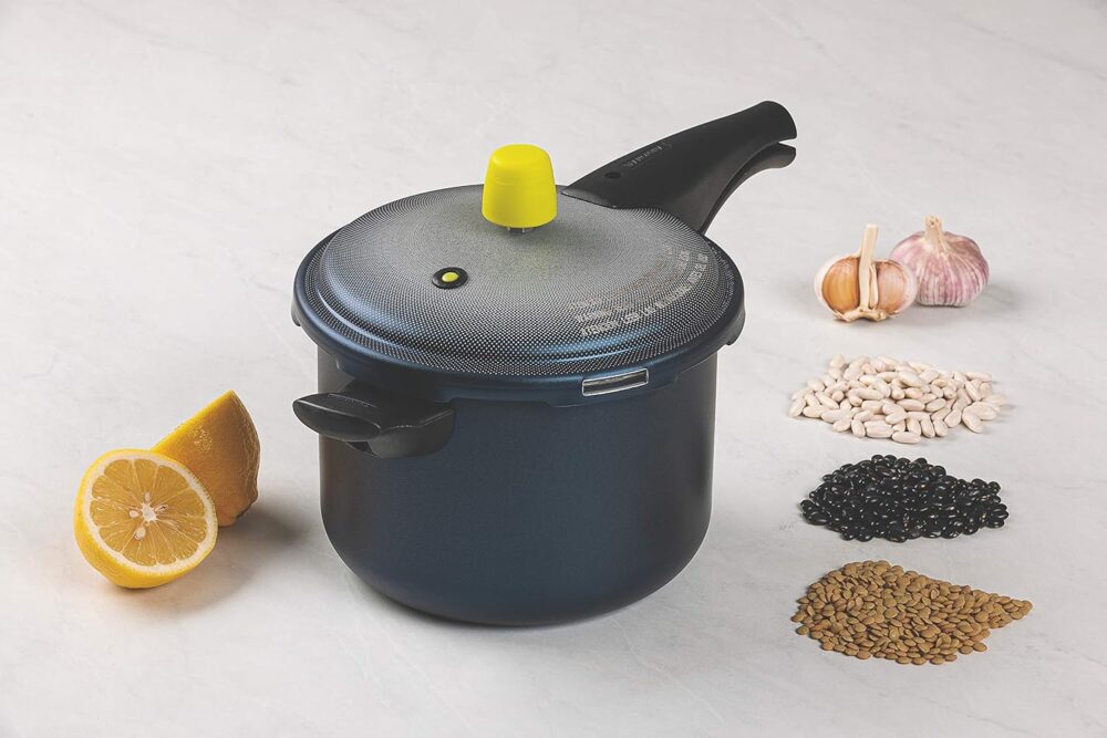 Panela de Pressao 4,5 litros 20 cm Vancouver cor Azul Tramon... - Image 2