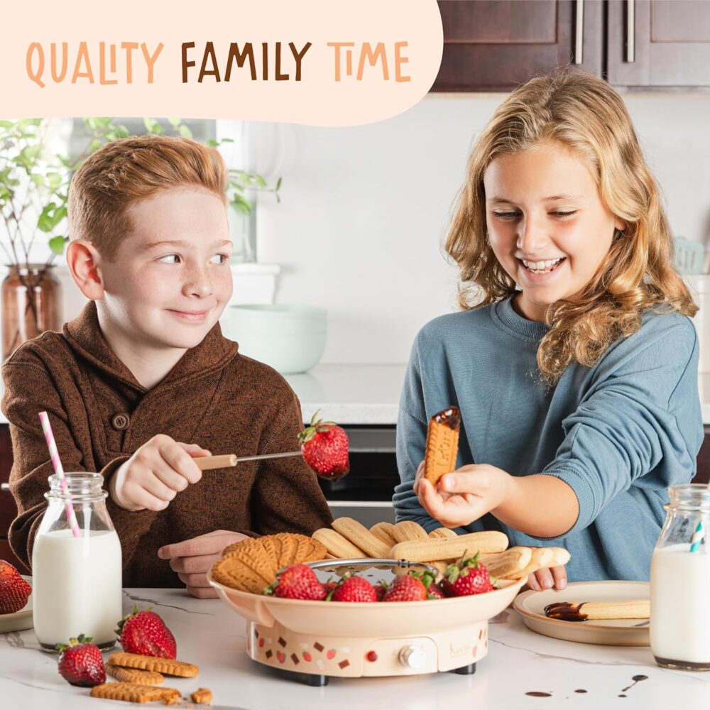 Kusini Conjunto elétrico de panela de fondue – Kit de fondue... - Image 4