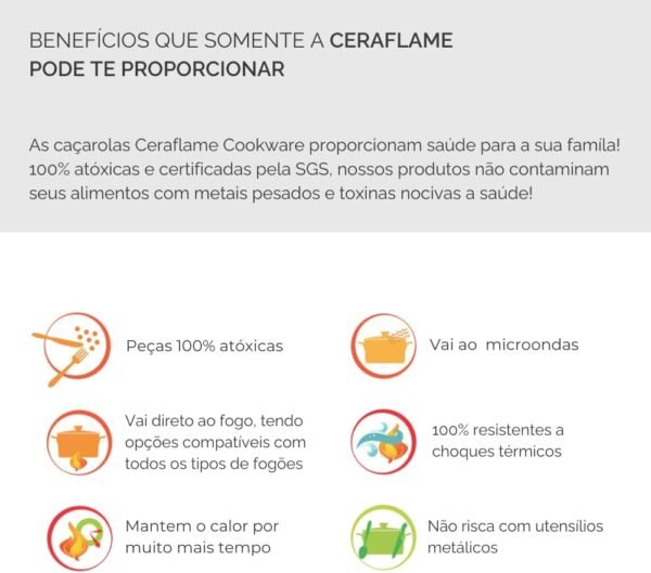 Ceraflame Conjunto de Panelas Duo Smart 5 Peças Matte - Image 4