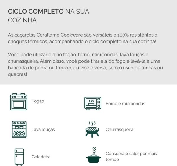 Ceraflame Conjunto de Panelas Duo Smart 5 Peças Matte - Image 5