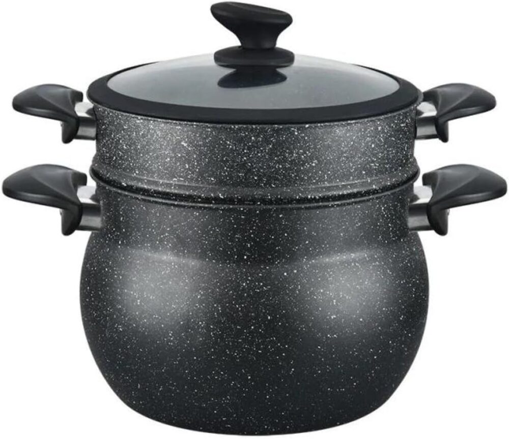 Panela À Vapor De Alumínio Com Revestimento Cerâmico e Cesto...