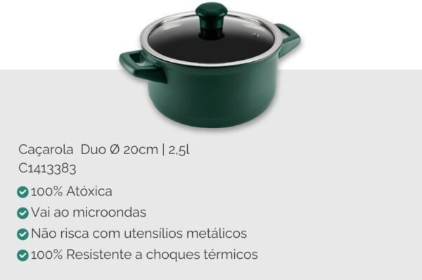 Ceraflame Conjunto de Panelas Duo Smart 5 Peças Matte - Image 9