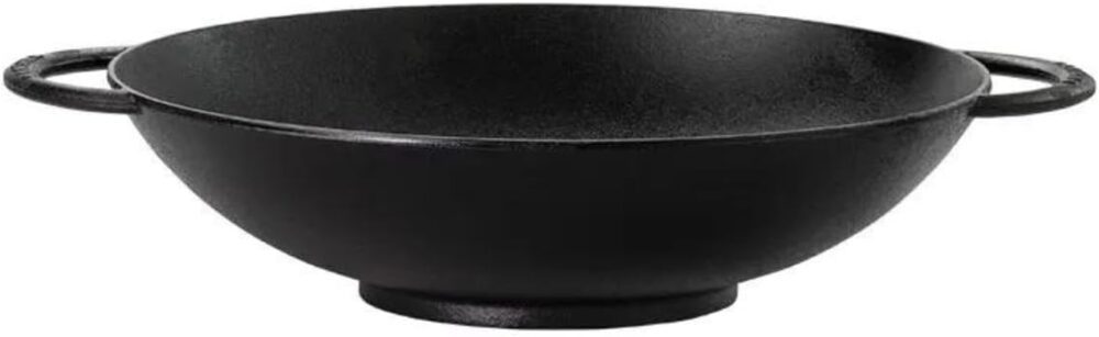 Frigideira Wok de Ferro Fundido 36 Cm Sem Tampa - Image 3