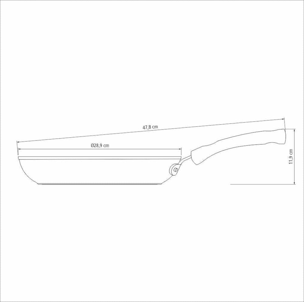 Frigideira Alumínio 28 cm Monaco Indução Preto Tramontina - Image 7