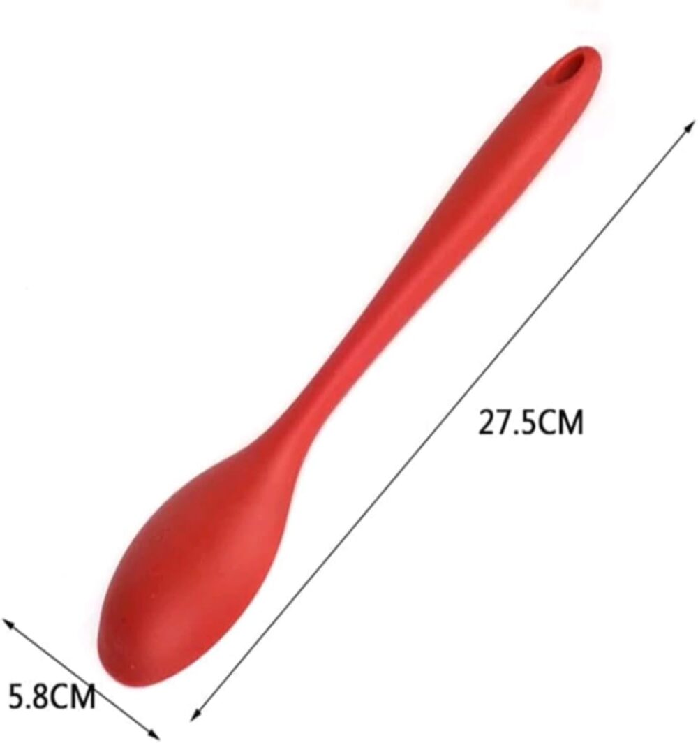 2 Colheres De Arroz Silicone Maciço Não Riscam Panelas (KIT ... - Image 9