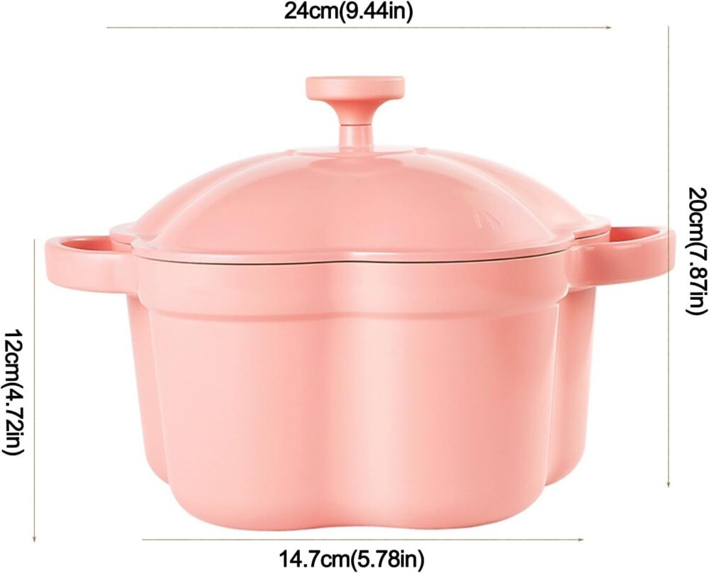 SXYAO Forno Holandês com Tampa, Esmaltado Antiaderente Caçar... - Image 6