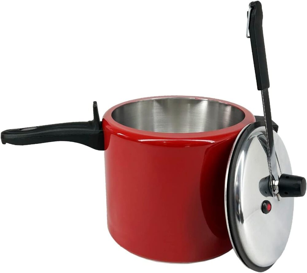Panela De Pressão 7 Litros Alumínio Vermelho - Image 3