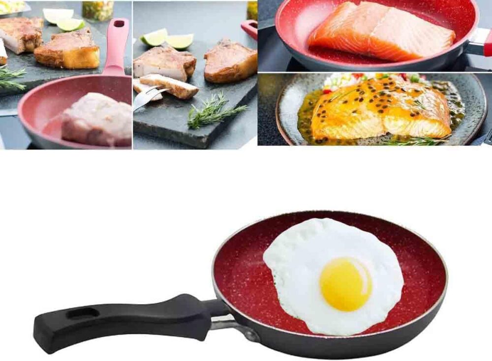 Mini Frigideira Para Ovos N14 Cerâmica Antiaderente Frita Se...