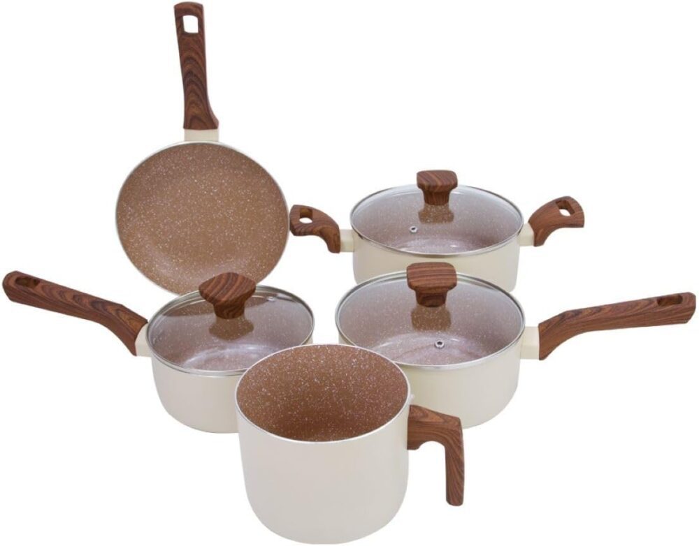 Mimo Style Jogo de 5 Panelas Alumínio Indução Pratic Cook Cr...