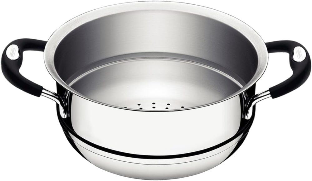 Cozi-Vapore Tramontina Duo Silicone em Aço Inox com Alças em...