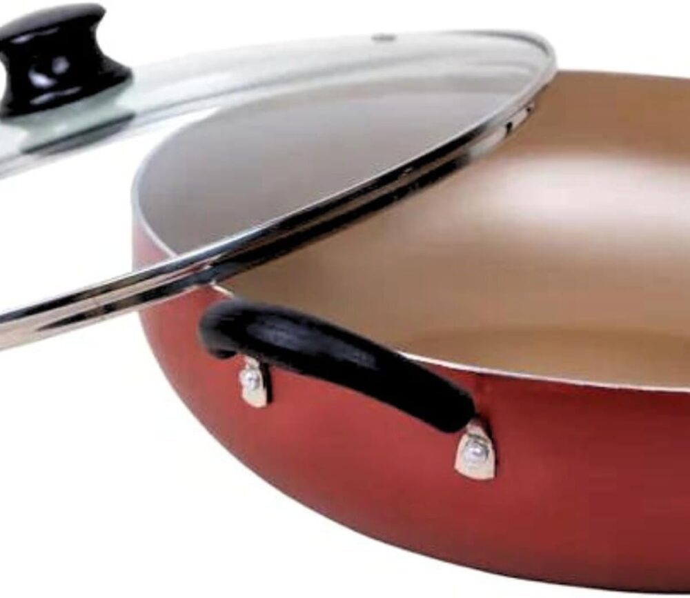 Panela Frigideira Wok Antiaderente Tampa de Vidro 6 Litros (... - Image 4
