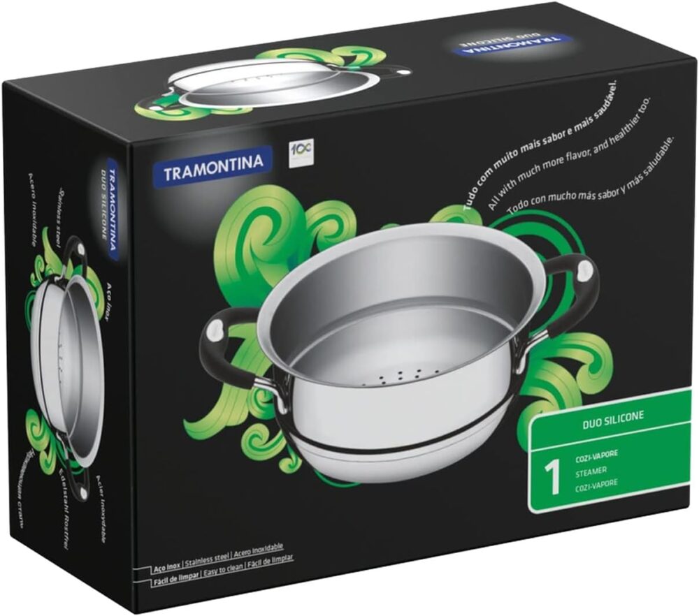Cozi-Vapore Tramontina Duo Silicone em Aço Inox com Alças em... - Image 6