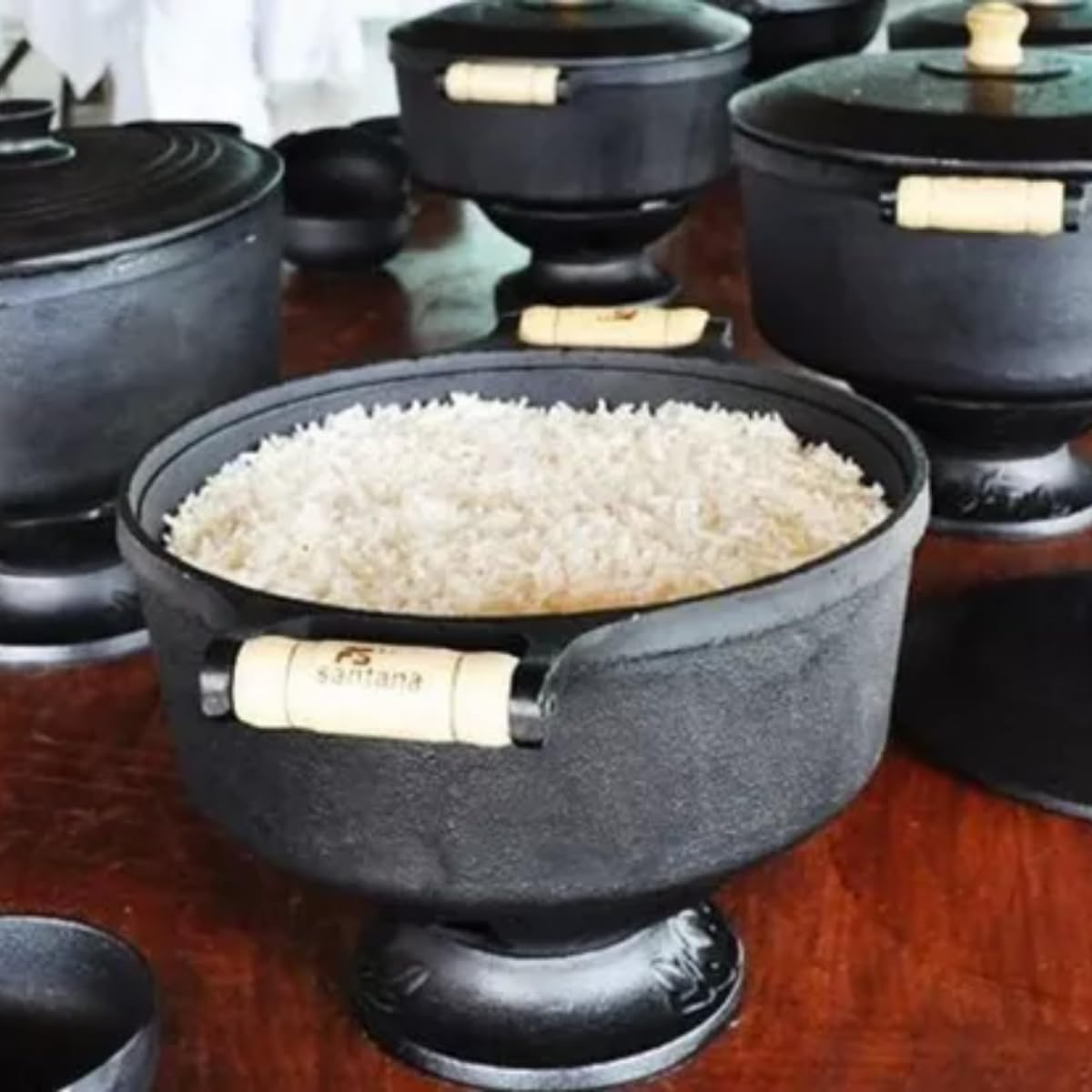 Jogo de Panela Caçarolas 16, 18, 22 tampa de ferro alça de m... - Image 4