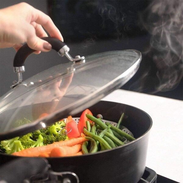 Cesto Cozimento A Vapor Inox - Legumes Cozinha Panelas Casa - Image 4