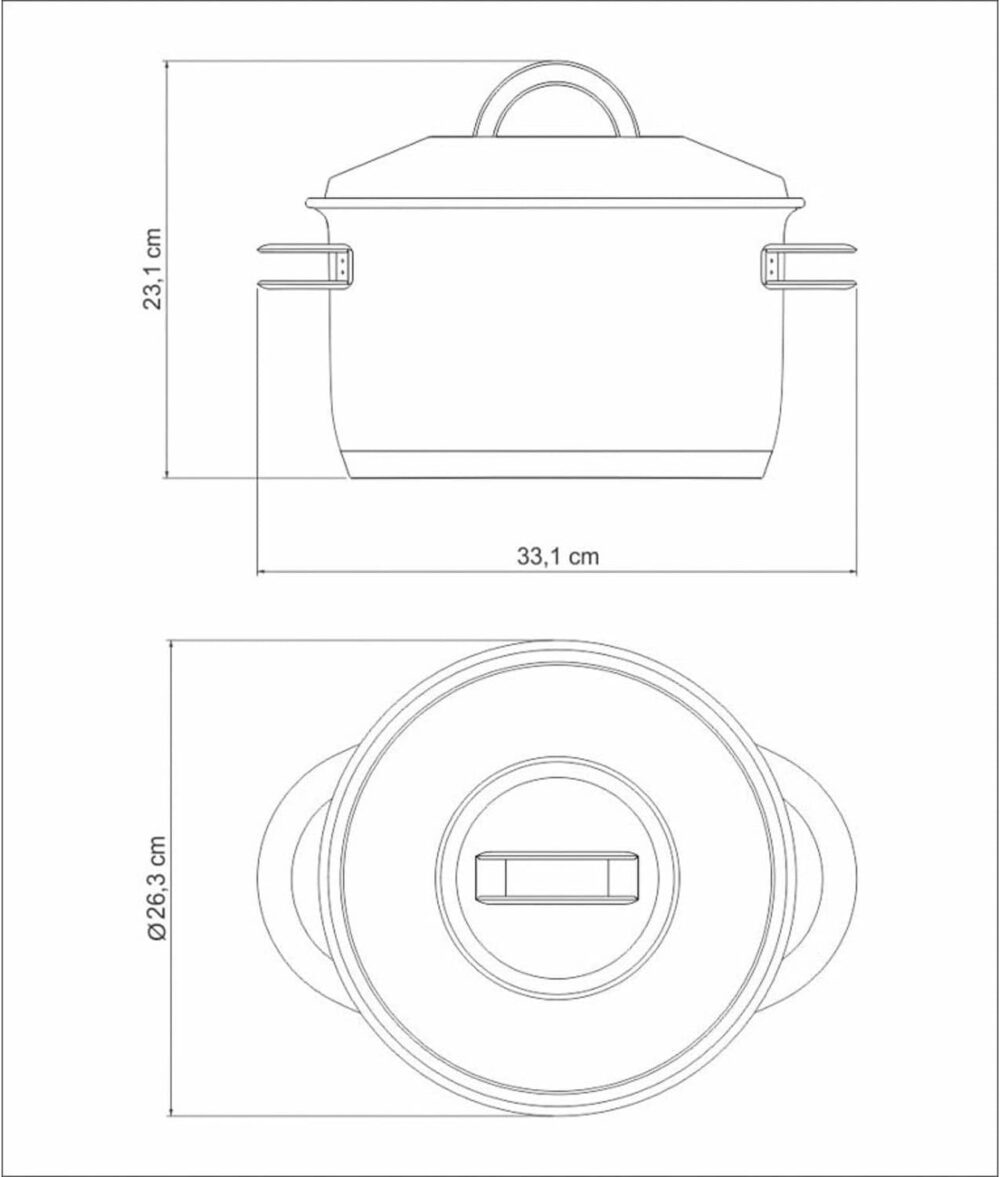 Caldeirão com Fundo Triplo, Tramontina, Solar 62505240, Inox... - Image 3