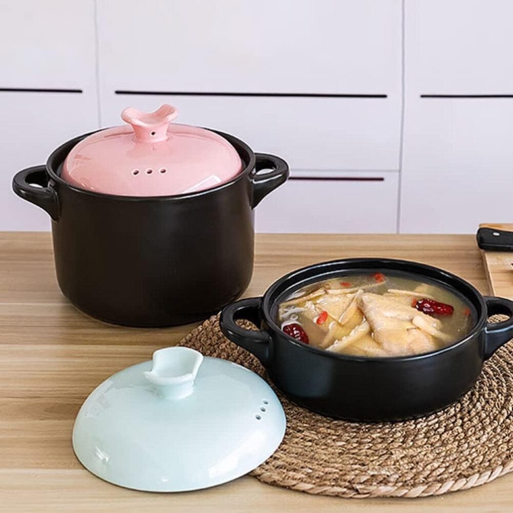 STOBAZA Mini Caçarola Forno De Ceramica Panela De Barro Arte... - Image 9