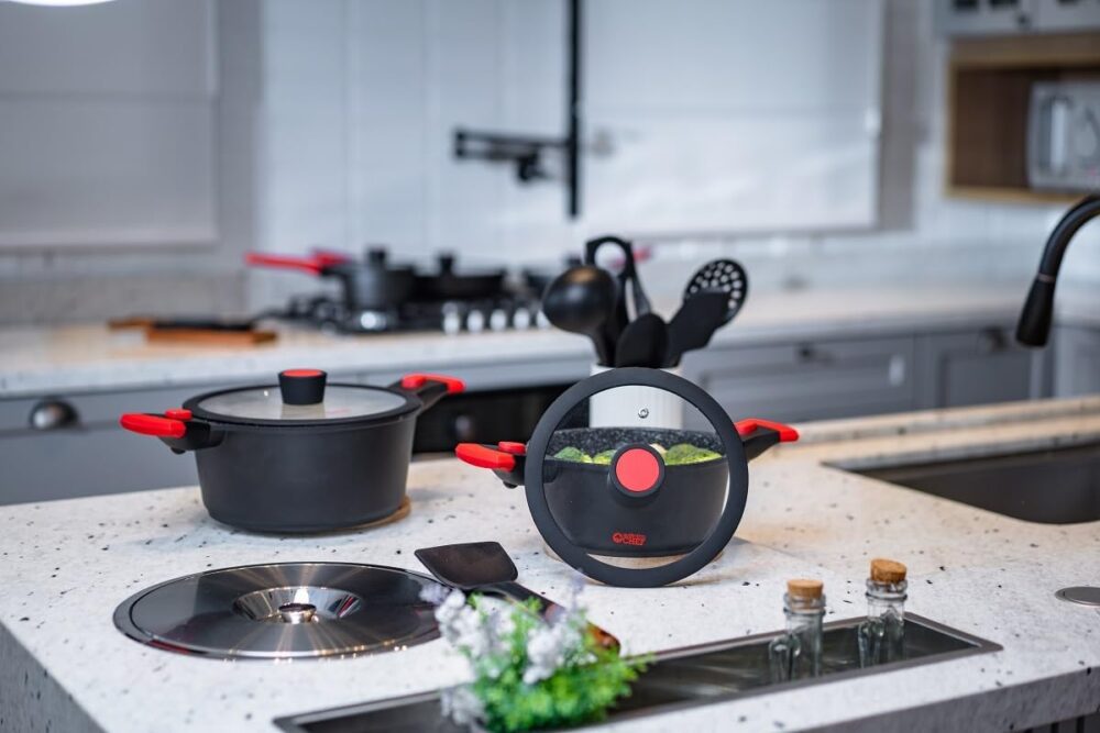 Conjunto de 2 Panelas Antiaderente Em Mármore Autêntico Chef - Image 2
