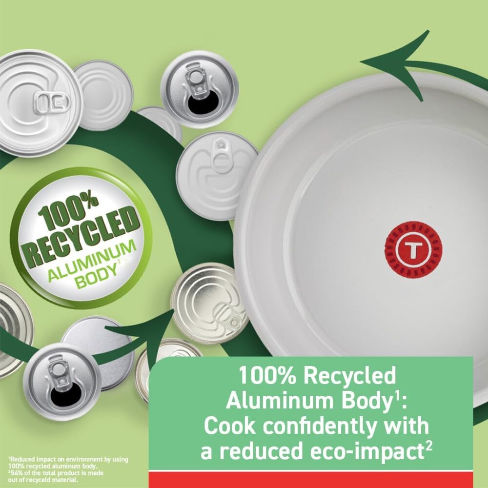 Jogo De Panelas Verde Recycled Ceramic Tefal 9 Peças - Image 2