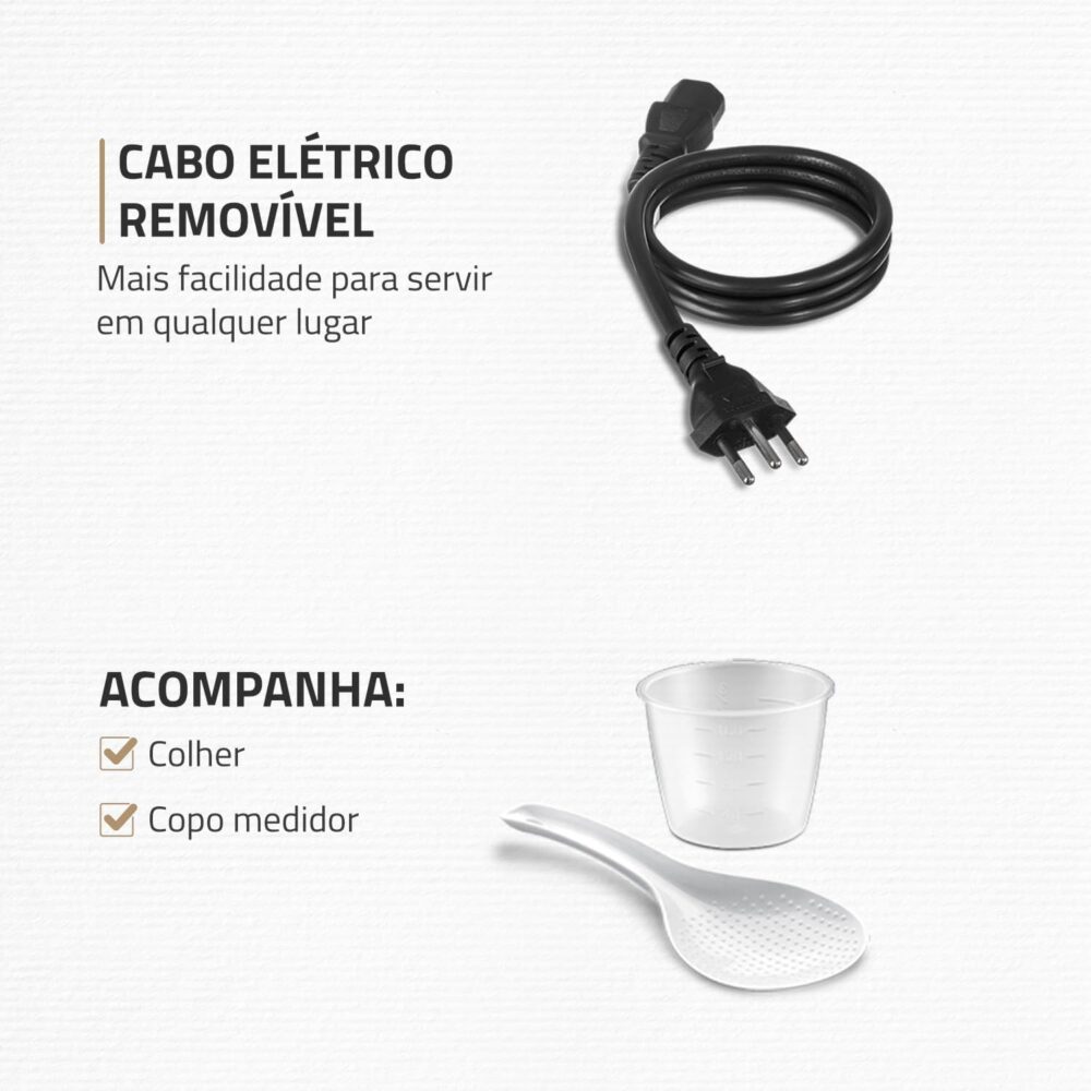 Panela de Pressão Elétrica Digital 6L, Mondial, Preto/Inox, ... - Image 8