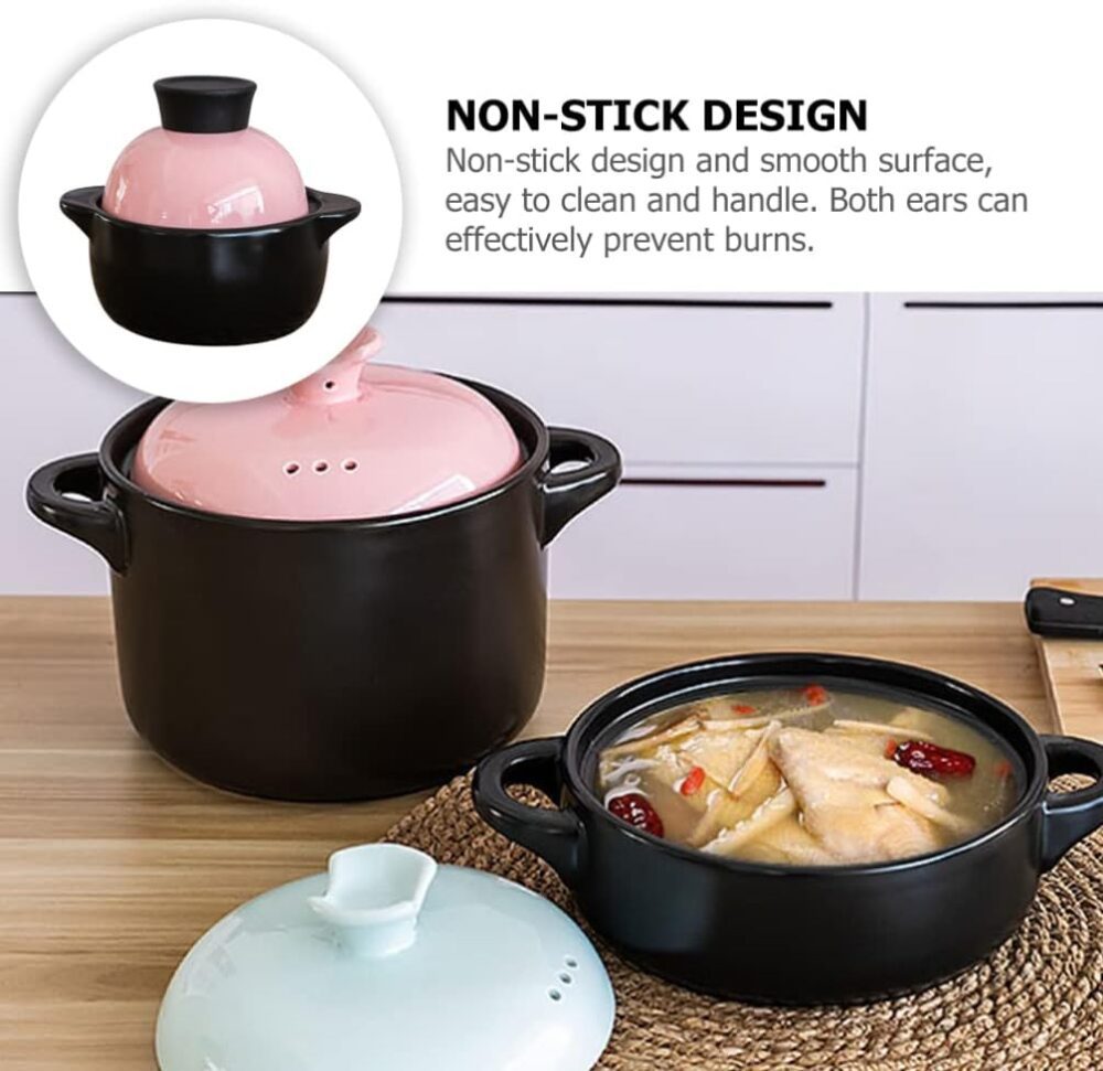STOBAZA Mini Caçarola Forno De Ceramica Panela De Barro Arte... - Image 3
