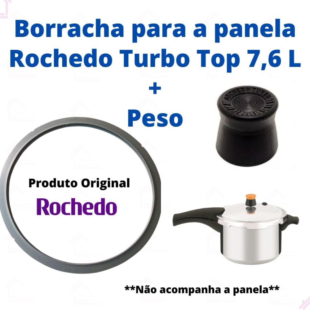 Kit Borracha E Peso Original Panela De Pressão Rochedo Turbo... - Image 2
