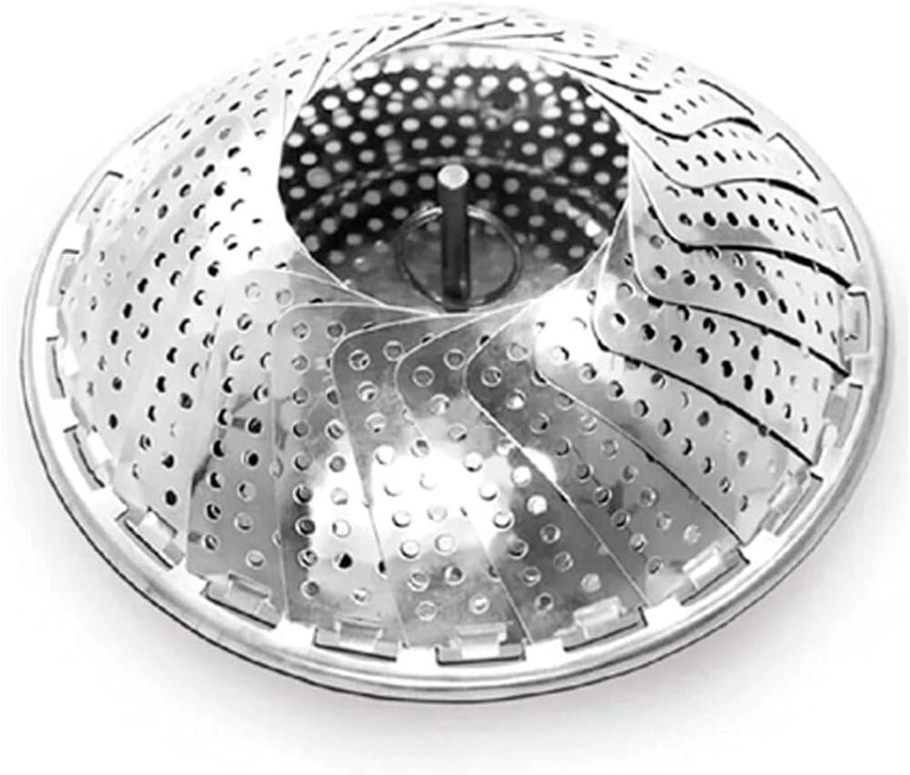 Cesto de cozimento a vapor para cozinhar legumes em aço inox... - Image 3