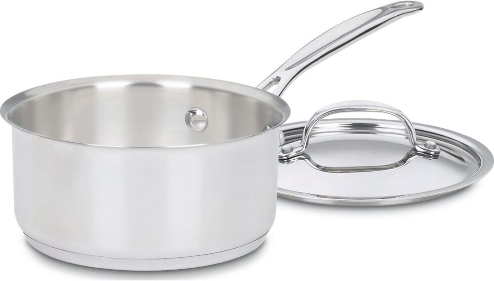 Cuisinart Panela de 1,5 l com tampa, coleção clássica de pan...