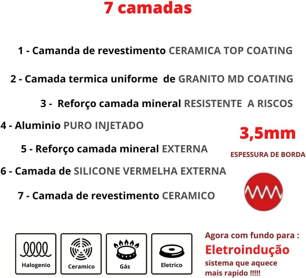 MTA PANELA GRANITO STONEFLON N°18/1,9L - DE ALUMINIO FORJADO... - Image 4
