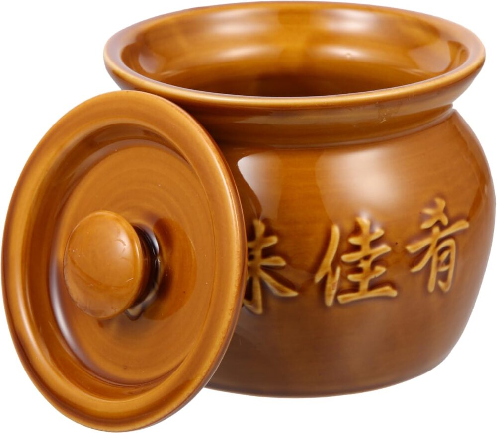 Panela De Guisado De Cerâmica Com Tampa Caçarola Chinesa Pan...