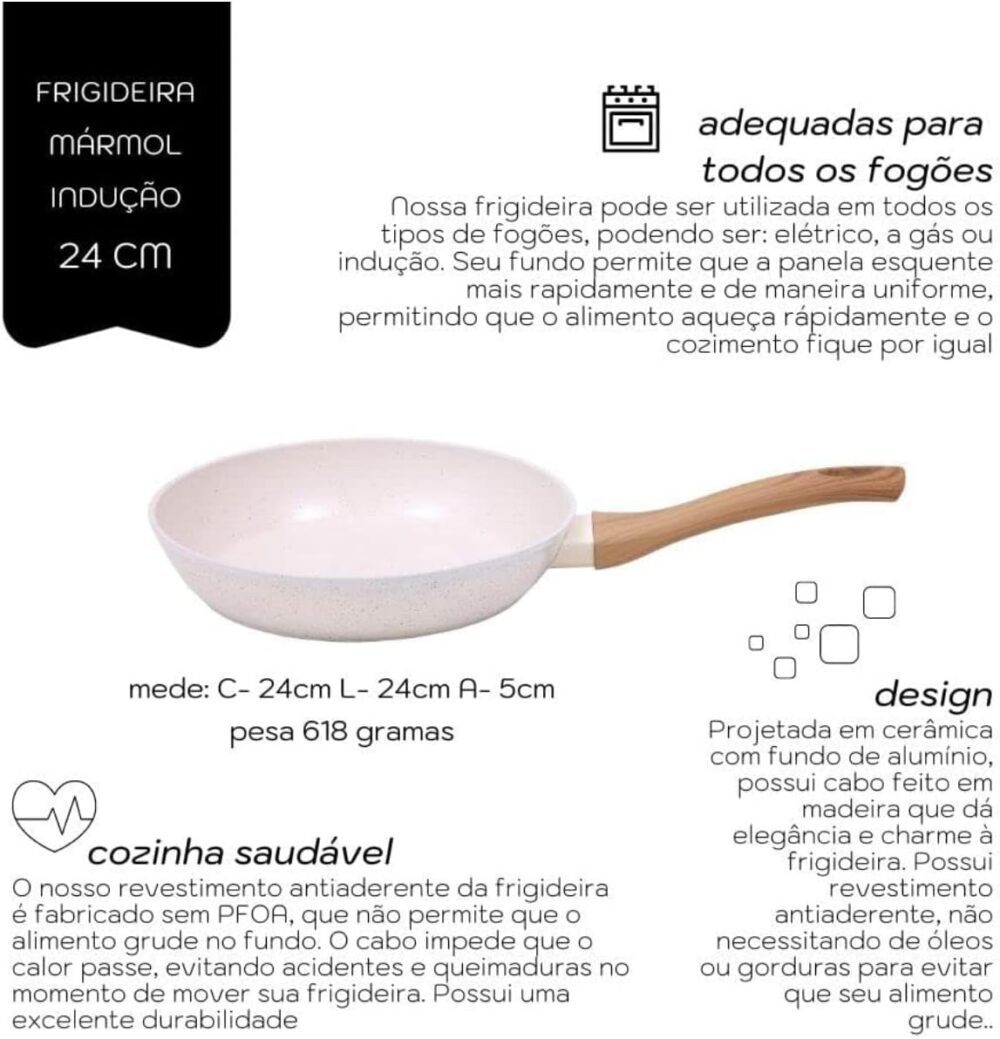 Mimo Style Frigideira Linha Cook - Estrutura em Alumínio Rev... - Image 2