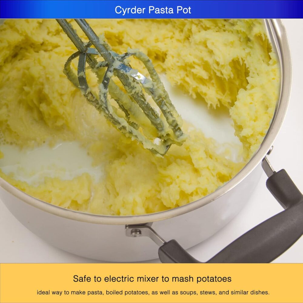 Cyrder Panela de macarrão de aço inoxidável - Panela de indu... - Image 6