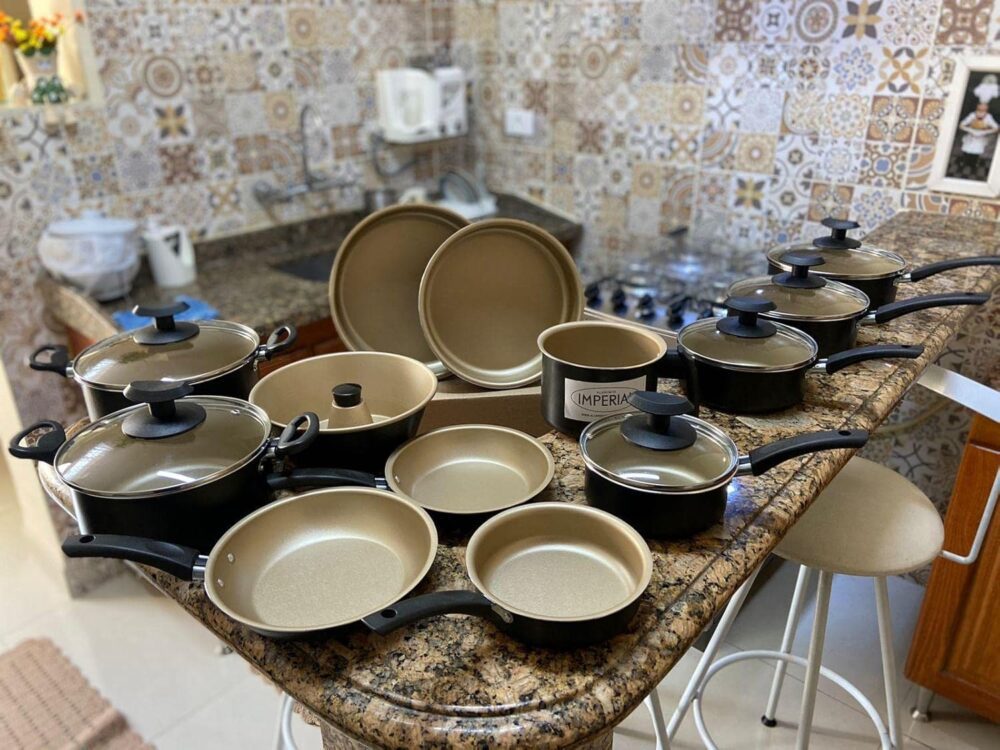 Conjunto 13 Peças Panelas Antiaderente Teflon Moderno - Image 2