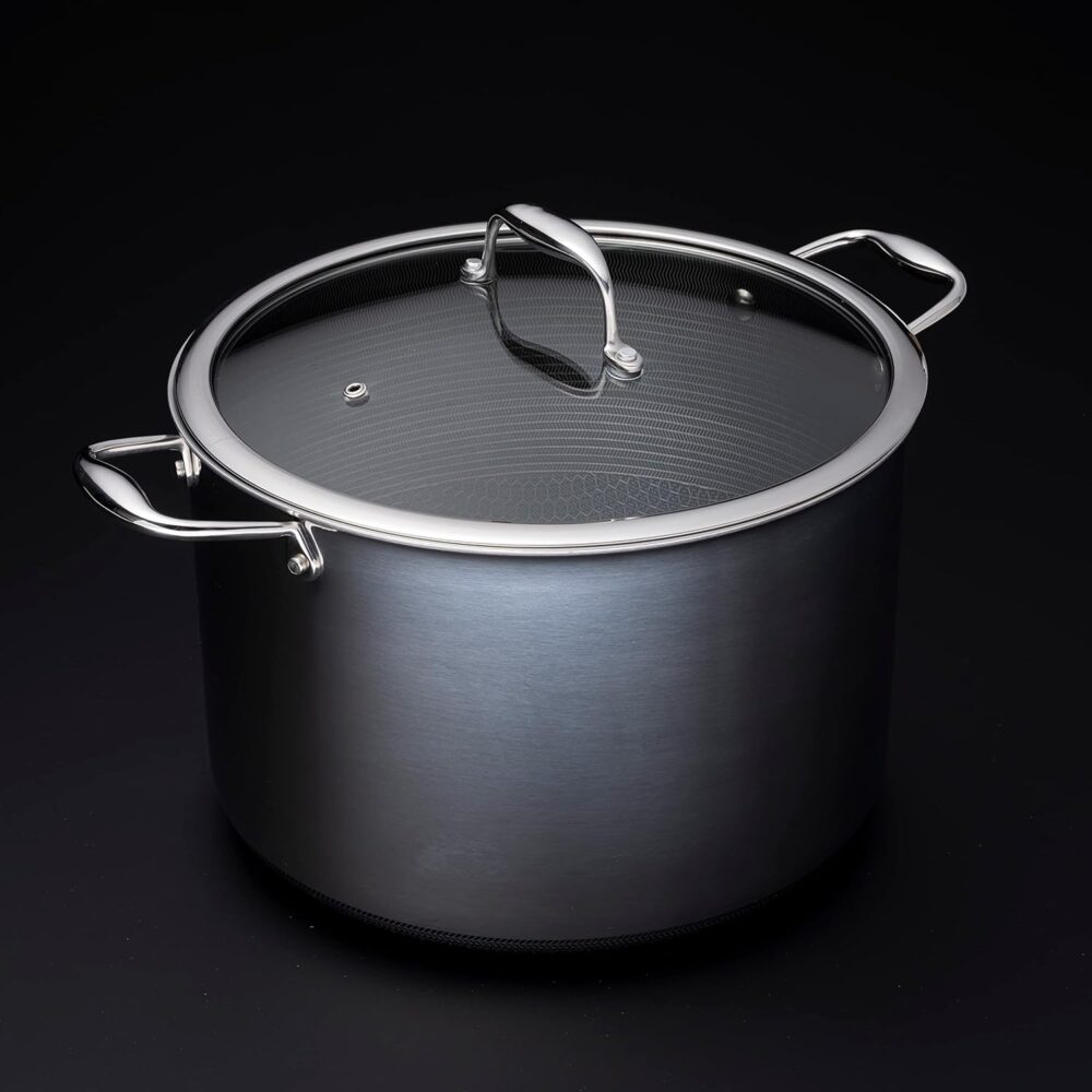HexClad Panela híbrida antiaderente de 10 litros com tampa d... - Image 7
