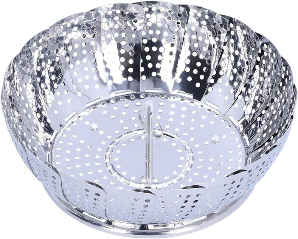 Cesta a vapor, multifuncional de aço inoxidável, dobrável, u...