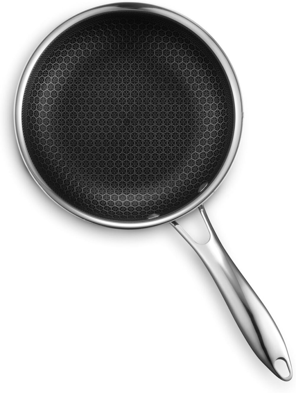 HexClad Frigideira híbrida antiaderente de 17 cm com tampa d... - Image 3