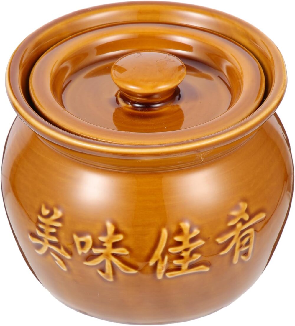 Panela De Guisado De Cerâmica Com Tampa Caçarola Chinesa Pan... - Image 4