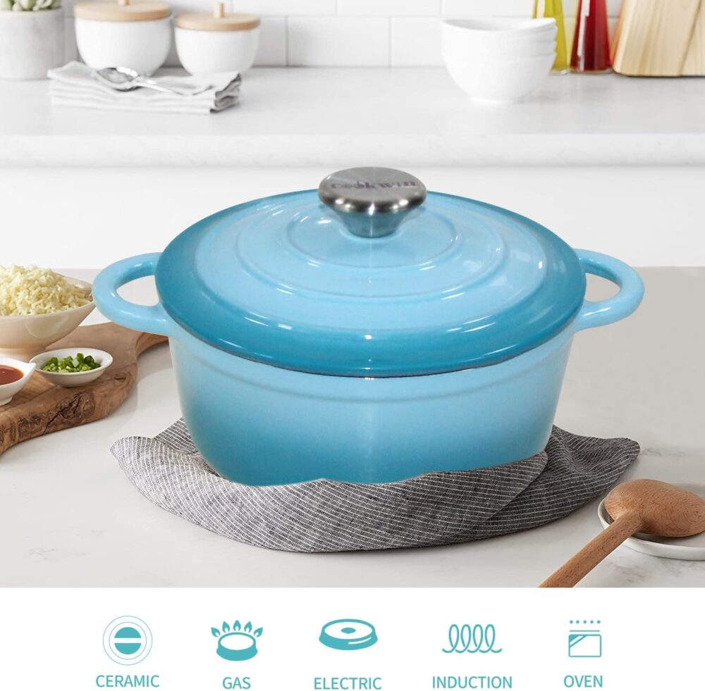 Forno holandês esmaltado holandês com tampa, forno holandês ... - Image 6