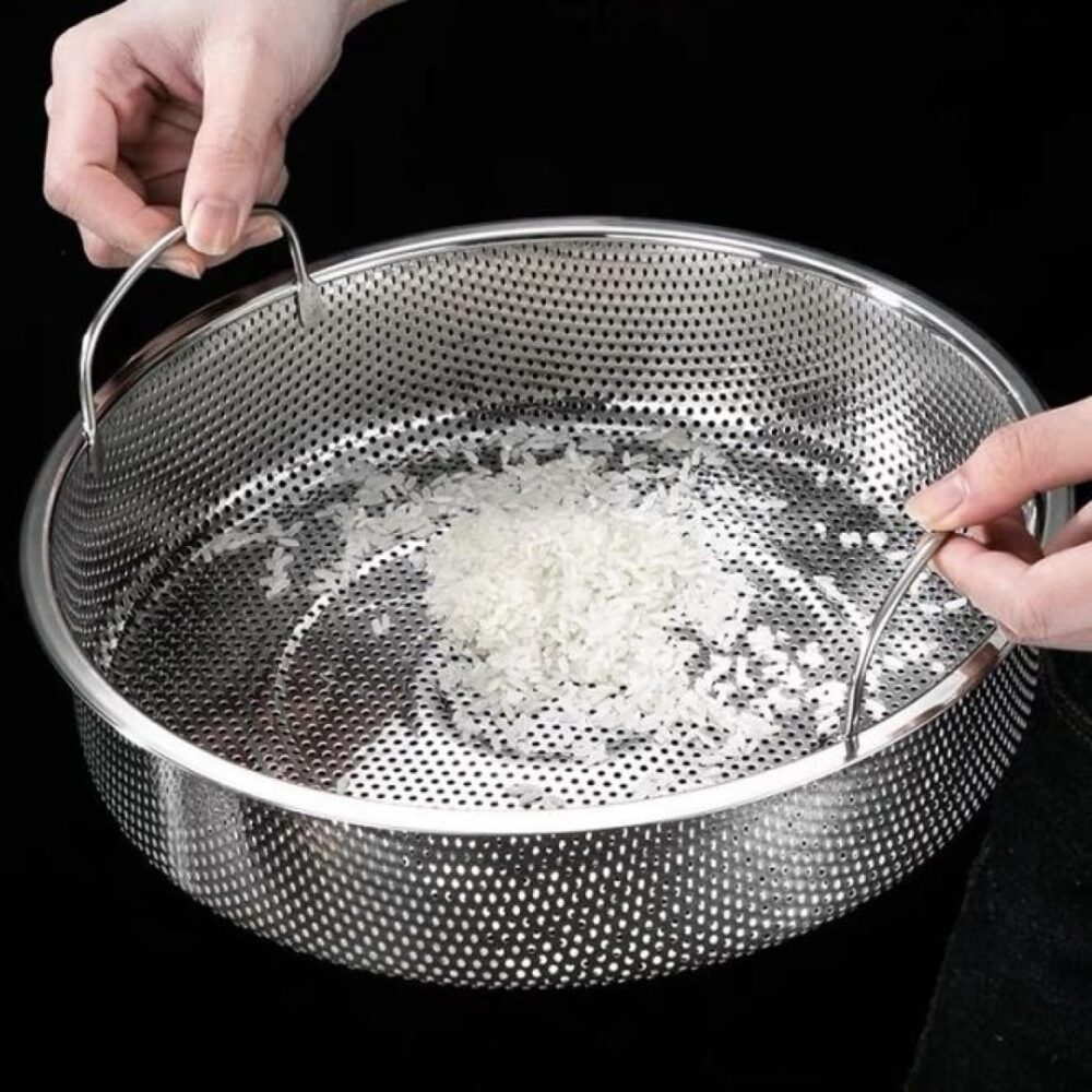 Panela a Vapor de Inox com Tampa de Vidro e Cesto de Cozimen... - Image 4