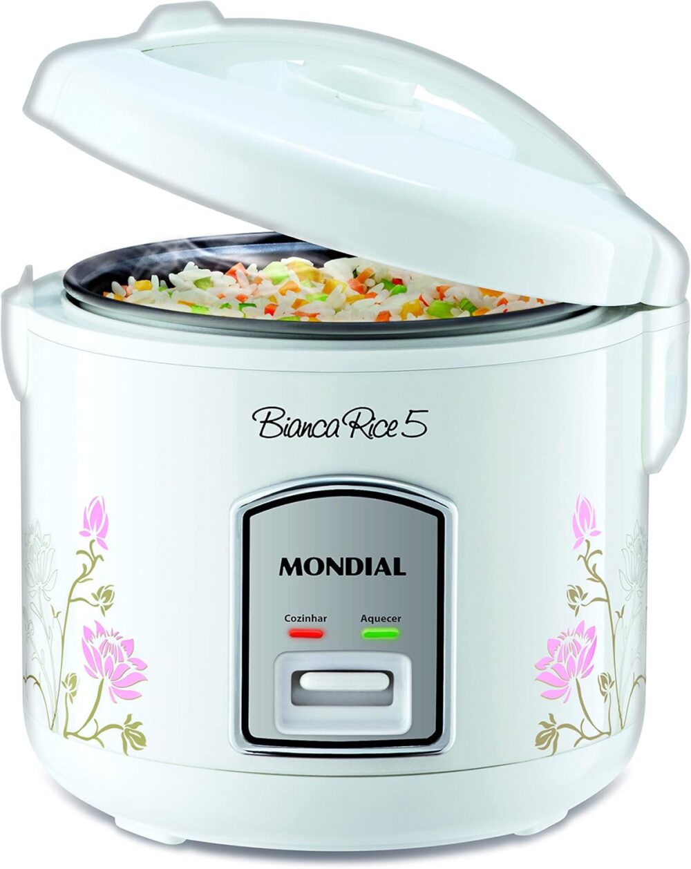 Panela De Arroz Bianca Rice 5, Mondial, Branco, 400W, 220V -...