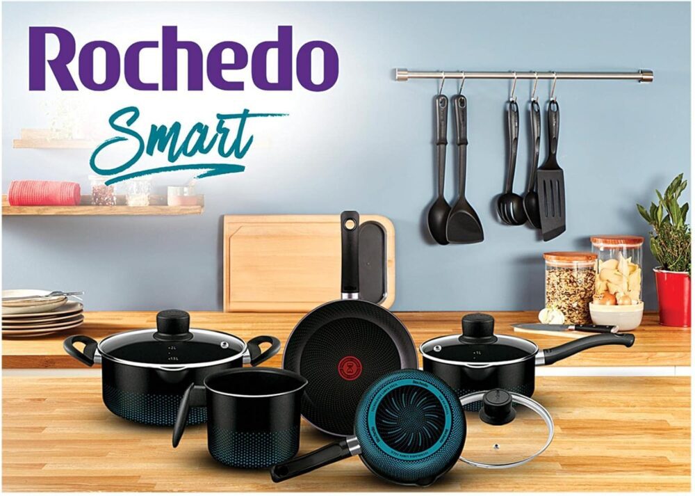 Jogo de Panelas, Rochedo, Smart, 5 peças, Preto - Image 4