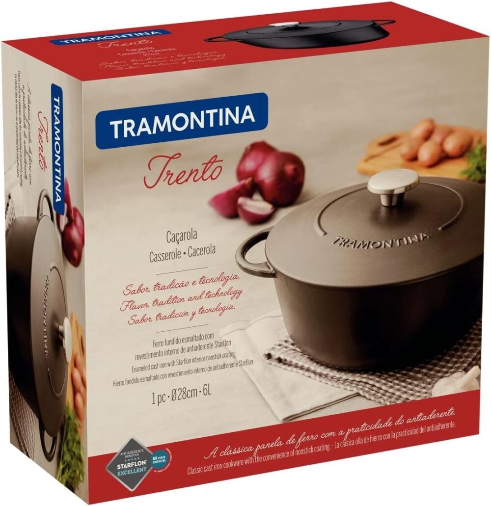 Caçarola Tramontina Trento em Ferro Esmaltado com Revestimen... - Image 2