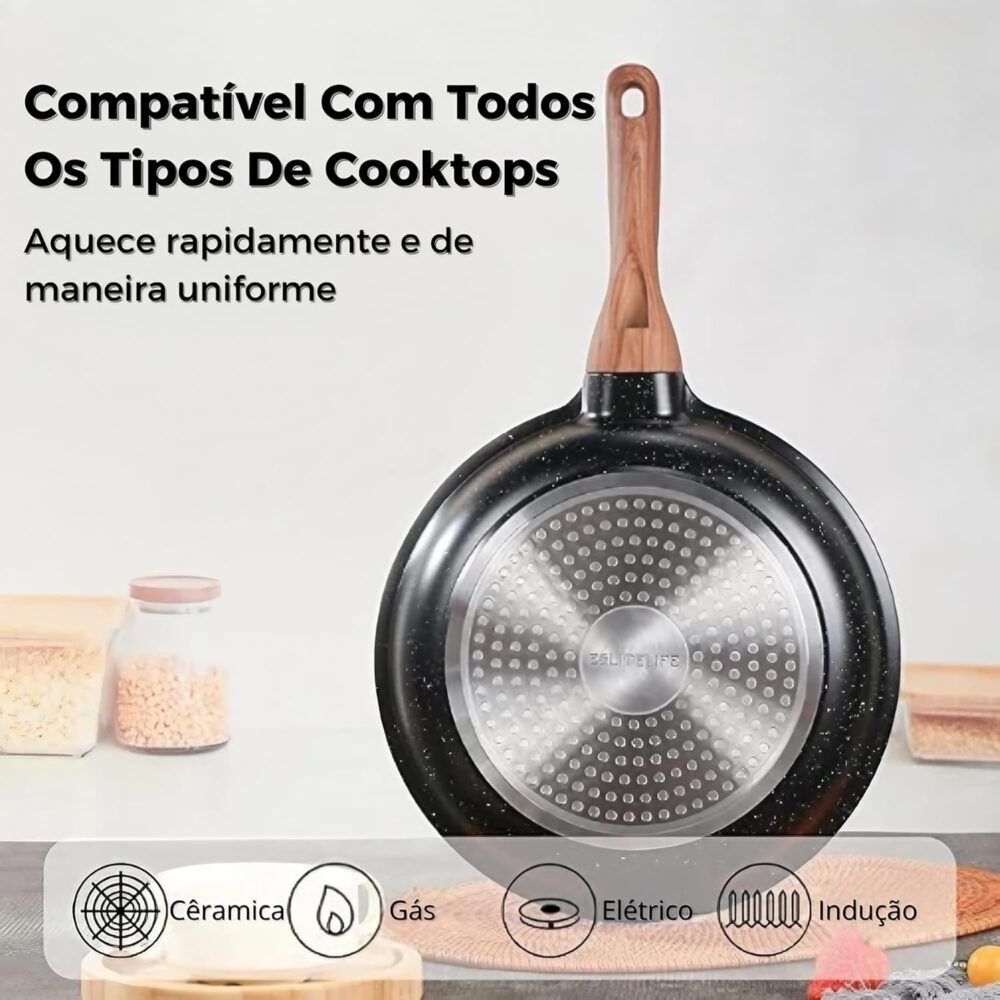 Frigideira Antiaderente 28cm com Revestimento Cerâmico, Frit... - Image 4