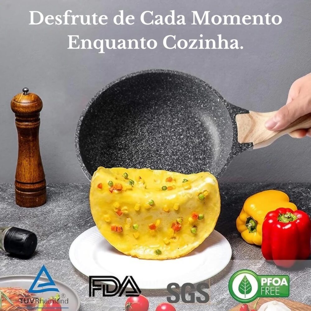 Frigideira Antiaderente 24cm em Alumínio com Revestimento Ce... - Image 5